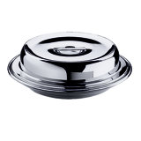 Insulated Plate with Stackable Cover and Thermal Disk Serving Unit D: 13-1/4"