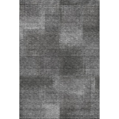 Premium Machine Washable Tweedy Gray Rug