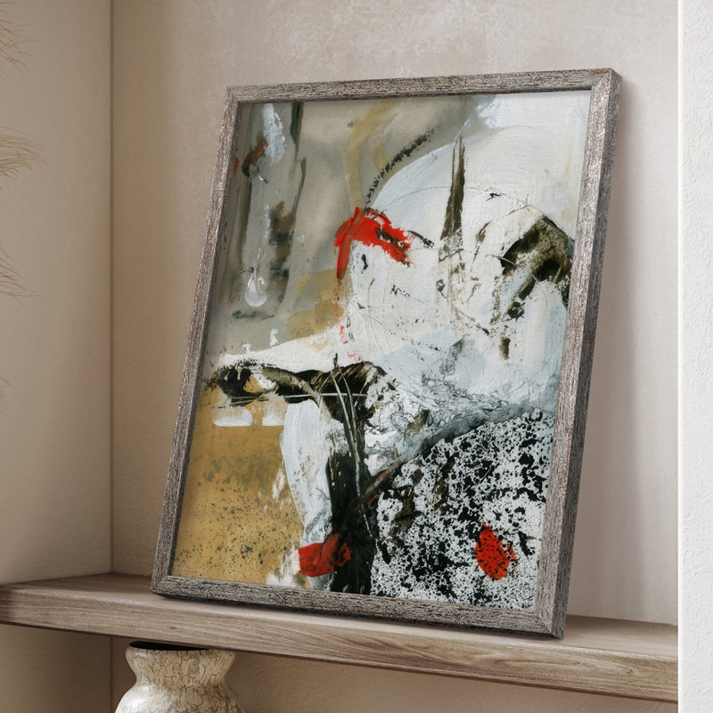 «Moon to Earth I», reproduction encadrée - bois massif, H 15 po x l 12 po