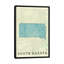 « south dakota map », reproduction d’impression sur toile-72298707-33100668-72298713