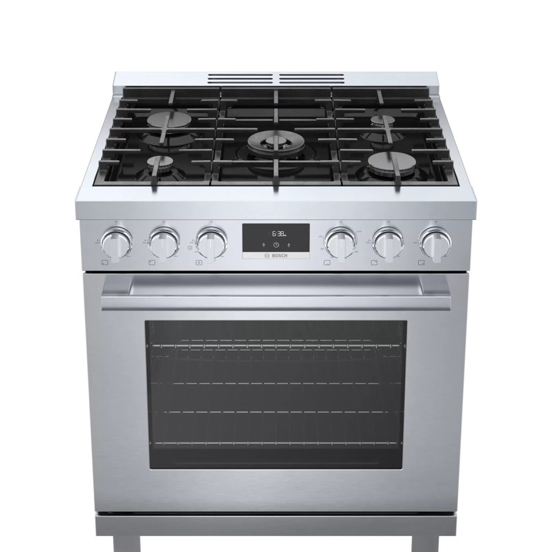 500 Series 30" 3.7 cu. ft. Freestanding Gas Range, Stainless Steel