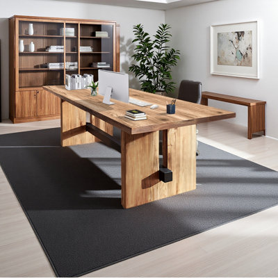 Solid wood home office desk, commercial executive