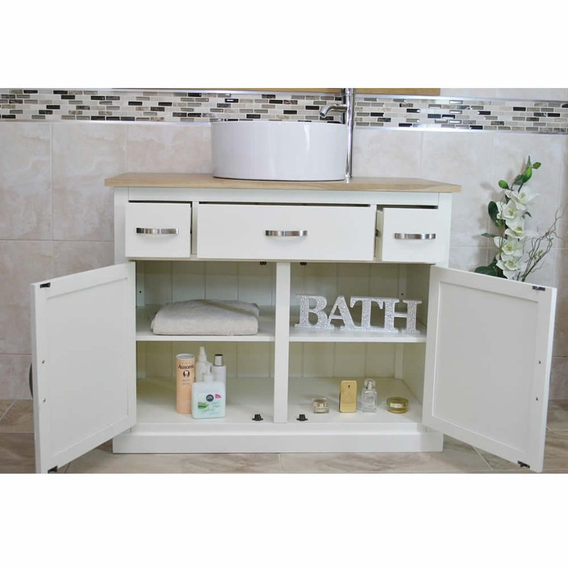Ryley 1000mm Single Bathroom Vanity with Vessel Ceramic Basin