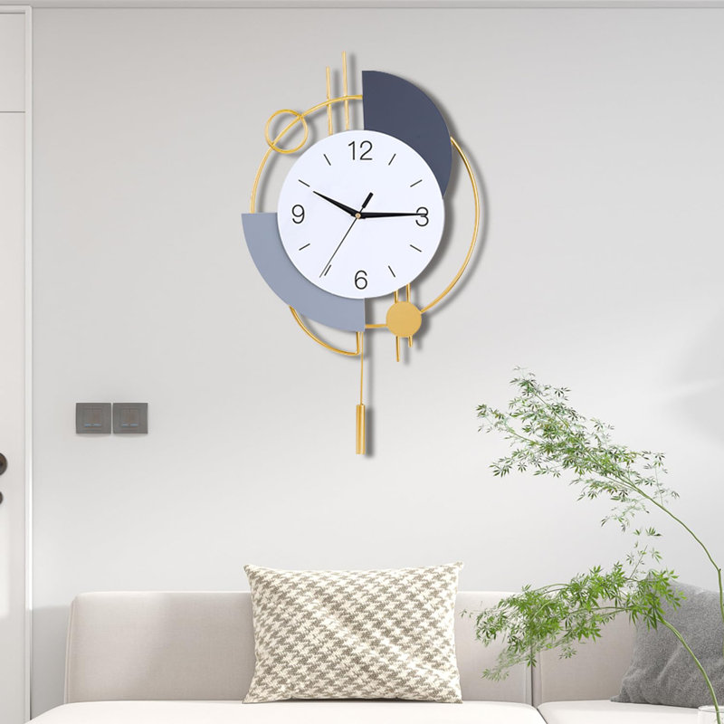 Aleighna Metal Wall Clock