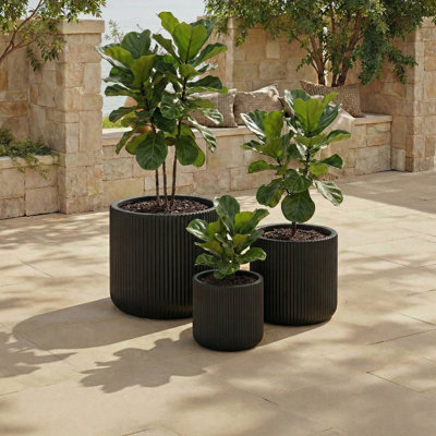 Ensemble de 3 pots à fleurs Carolina