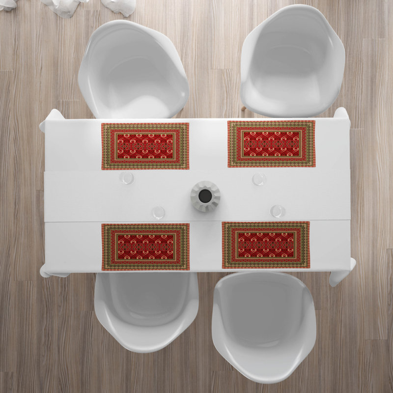 Polyester Geometric Rectangle Placemat