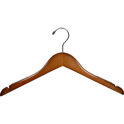 Cintre en bois antidérapant 15 1/2"