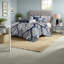 Ensemble de literie en coton de qualité supérieure, housse de couette multicolore, style transitionnel chic