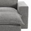 Chaise longue modulaire rembourrée en chenille rembourrée avec repose-pieds amovible - entièrement compressée, aucun assemblage requis-1897688187-1897707339