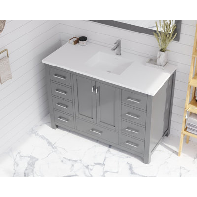 Avantae 48'' Single Bathroom Vanity with Stone Top