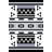 Black-Beige Themed Geometric Patterned Modern Decorative Rug-332561143