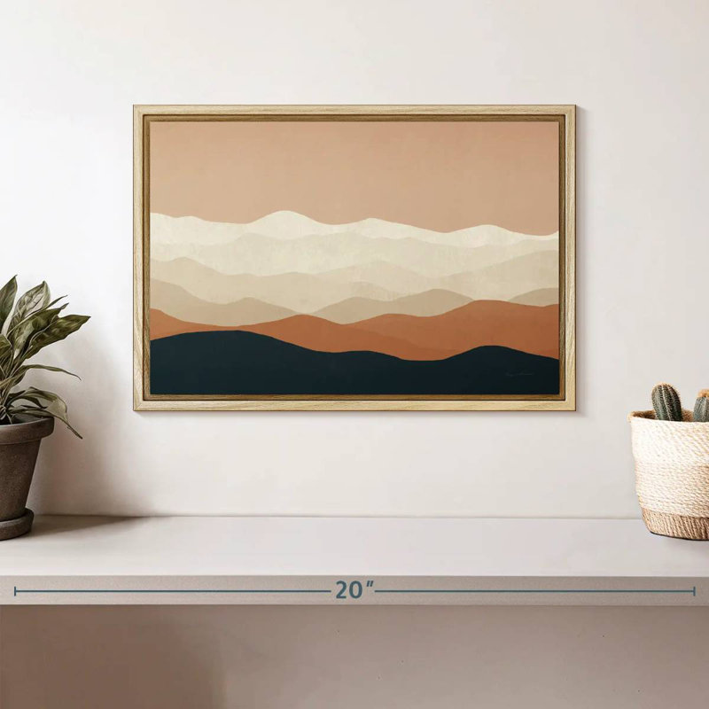 Mojave II, Cadre flottant en bois naturel, 13 po x 9 po