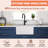23.62'' L Single Bowl Fireclay Kitchen Sink
