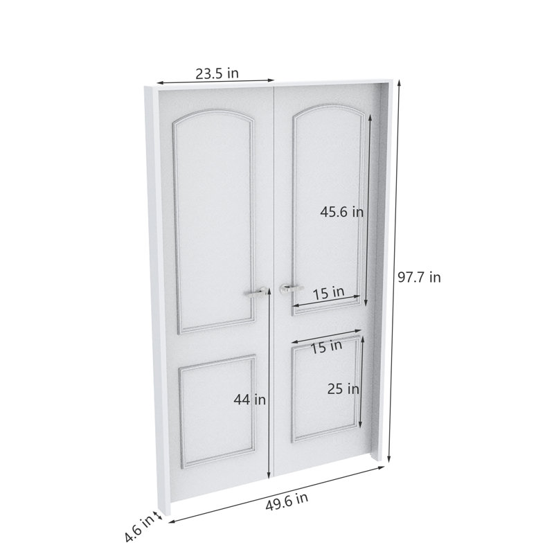 Porte intérieure en panneau de fibres à densité moyenne de qualité supérieure 48 x 96 po Fixturedisplays® 22207-D1, 2