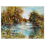 «Lake with Trees and Bushes», reproduction sur toile tendue-1216278906
