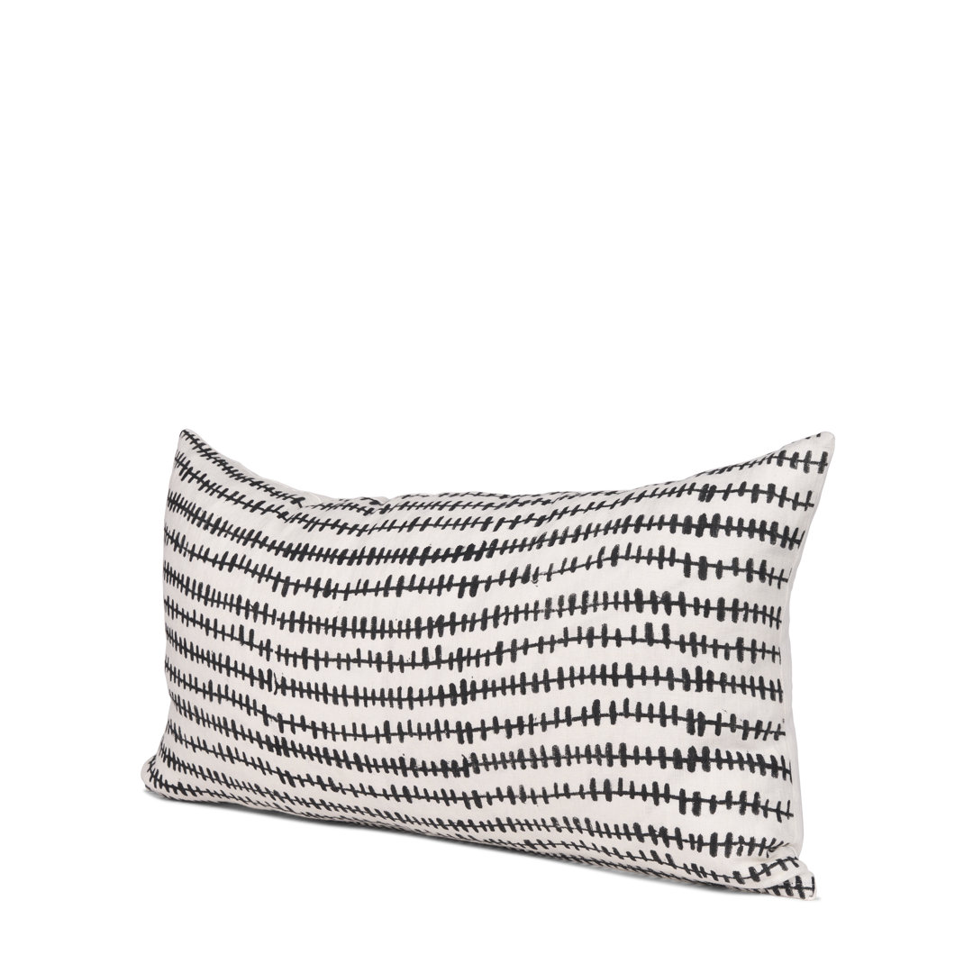 Linen Lumbar Rectangular Pillow Cover Mercana