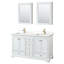 Meuble-lavabo double autoportant Deborah avec plateau en quartz-98162213-98162214-98170084