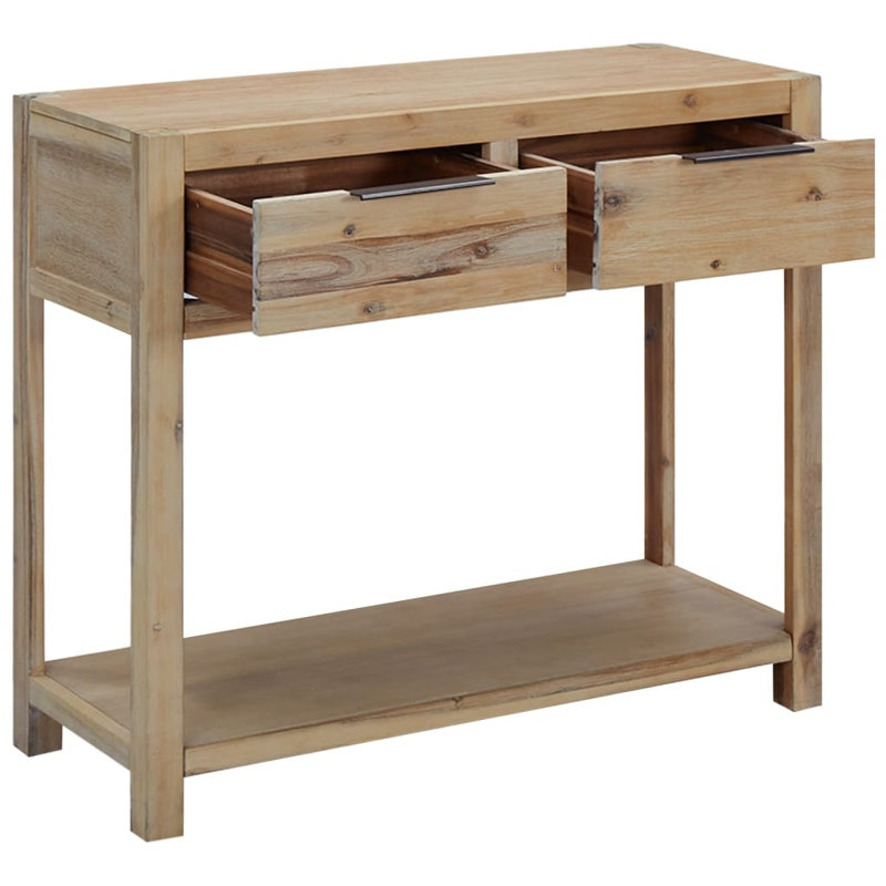 Console en bois d'acacia massif 32,3 po x 13 po x 28,7 po