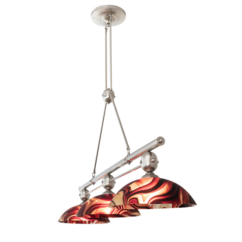 Metro Fusion 3 - Light Pendant, Cabernet Swirl