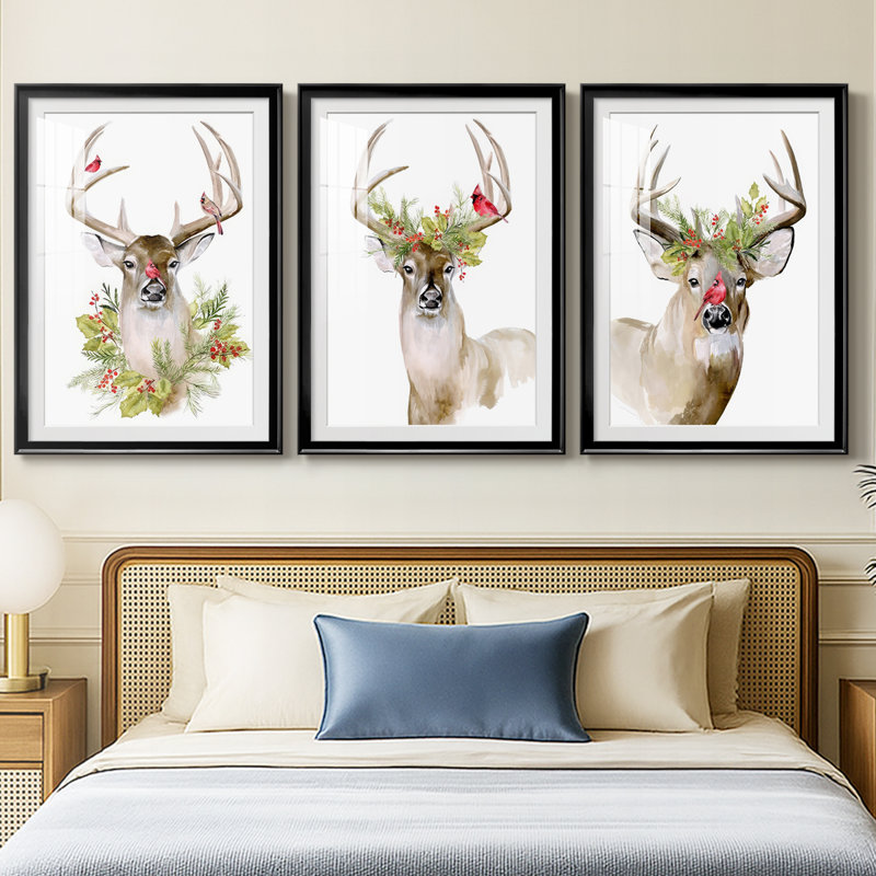 Collection Holiday B Deer, Noir, H 21 po x l 30 po