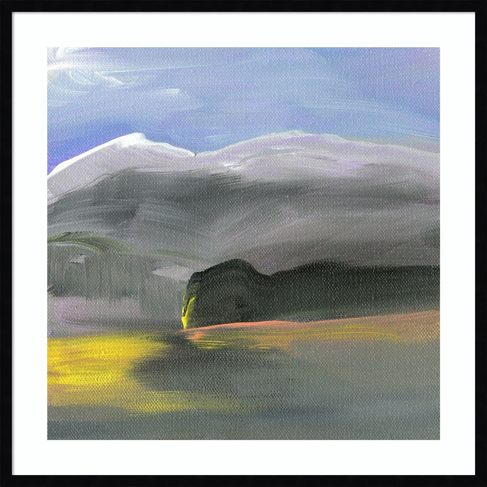 Before A Shift by Karen Suderman Wood Framed Wall Art Print, 33" H x 33" W, Black