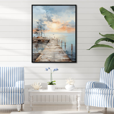 Pier and Dock Seaside III - Coastal Pier, art mural encadré