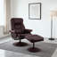 Fauteuil inclinable pivotant en cuir Scratch Cat