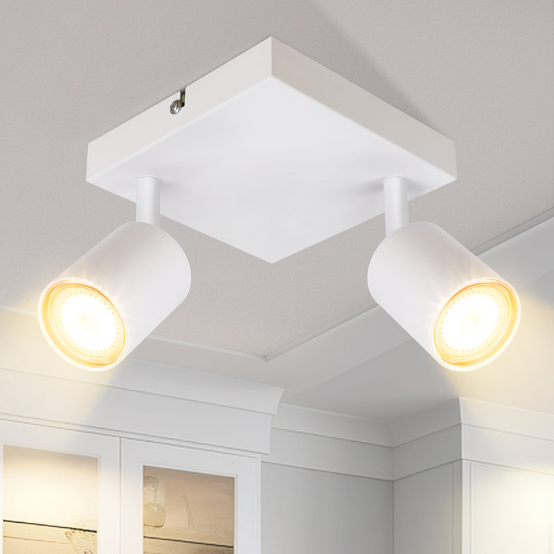 Susia LED Flush Mount, Matt white
