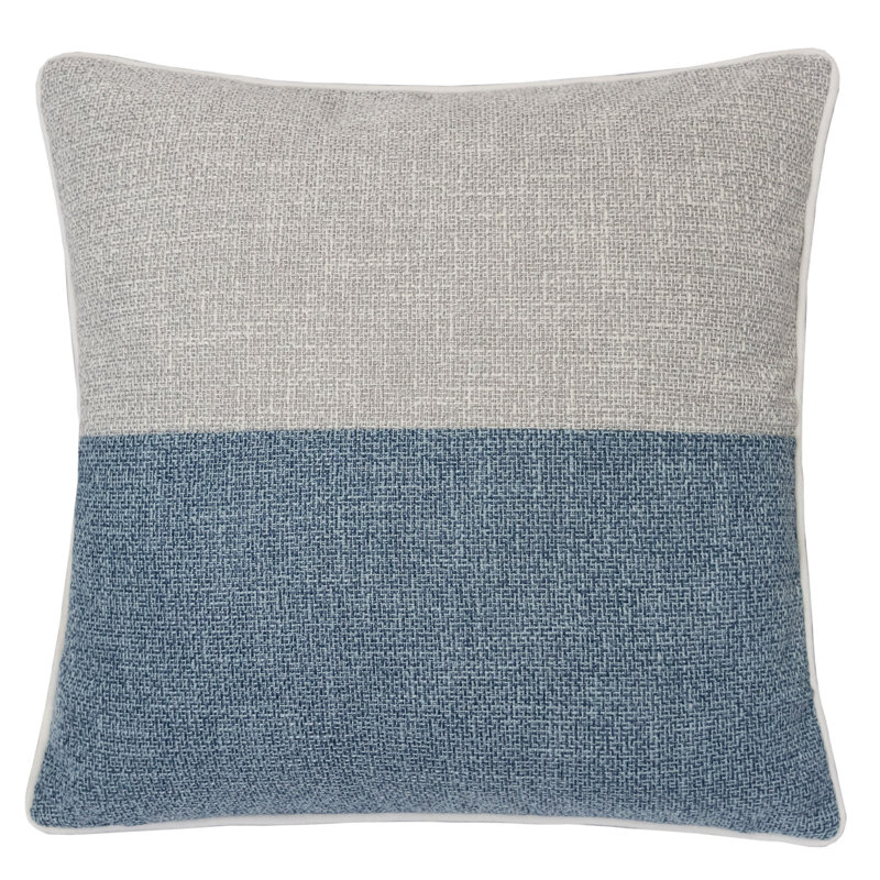 Reversible Throw Pillow, Blue