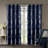 Ogee Knitted Jacquard Total Blackout Curtain Panel(Only 1 Pc Panel)-148549680-148549682
