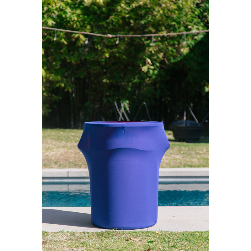 Housse pour poubelle extensible en élasthanne, Bleu royal