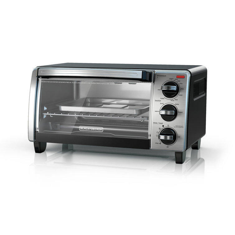 BLACK+DECKER 6 Slice Toaster Oven - Black