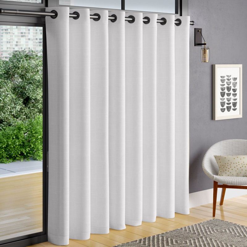 Jianyu Room Darkening Curtain Single Panel, 108" W x 96" L, Dove Gray