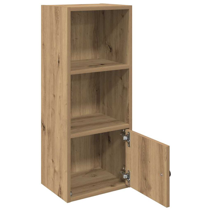 Conary 31cm W Bookcase, (3 Shelves) 77cmH x 31cmW x 24cmD, Artisan Oak