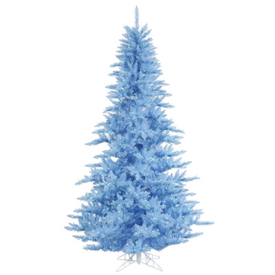 Sky Blue Fir Pre-Lit Fir Christmas Tree