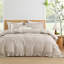 Housse de couette noire Andency pour très grand lit (104 x 90 pouces), ensemble de housse de couette à volants 3 pièces, housse de couette ferme en microfibre à volants avec fermeture à glissière-124609543-124609536