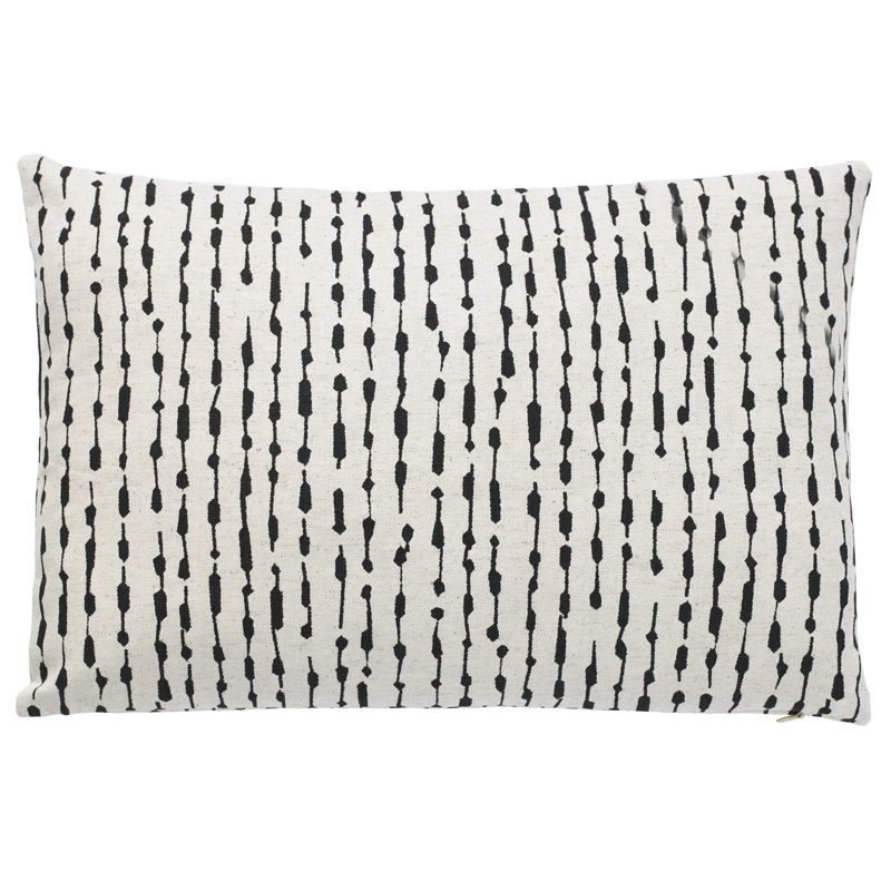 Coussin Banco, Noir, 12 po x 18 po