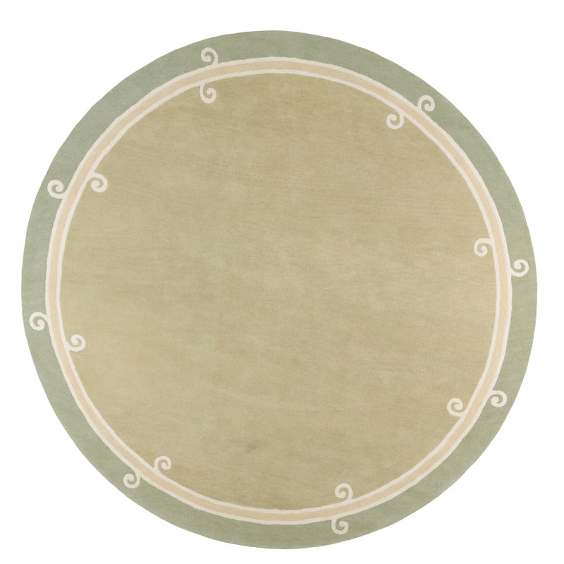 Syracuse Hand Tufted Wool Area Rug, Round 7'7"