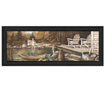 Lounging Black - peinture encadrée