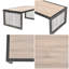 Ensemble de conversation modulaire avec coussins 6 pièces