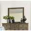 Home Hideaway Mirror 43", Orchard Grey Finish, No Assembly, Beveled Glass, Transitional, Crafted From Poplar & Grey, Transitional Style, Solids Veneers