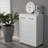 Six drawer side table-Multi Storage Function: White color cabinet with 6 drawers Simple design-12974969