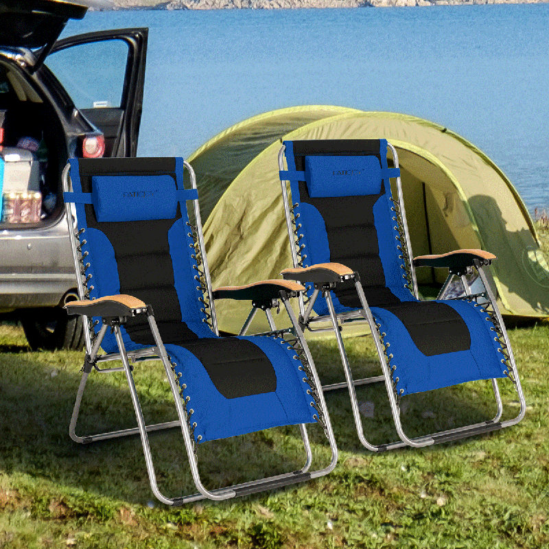 Folding Zero Gravity Chair, Blue