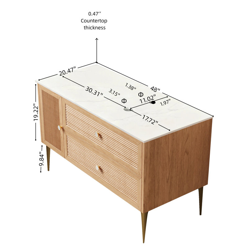 Armoire de salle de bain Munin, 48"