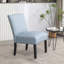 English Letter Print Fabric Armless Contemporary Accent Chair-413214983