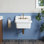 Évier utilitaire mural 30 po x 20 po, lavabo en céramique avec dosseret haut, baignoire blanche pour garage, buanderie, cuisine, salle de bain