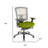 Adjustable Swivel Mesh Rolling Office Chair-1684835516