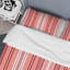 Ensemble de housse de couette en microfibre rose / corail / rouge 3 pièces