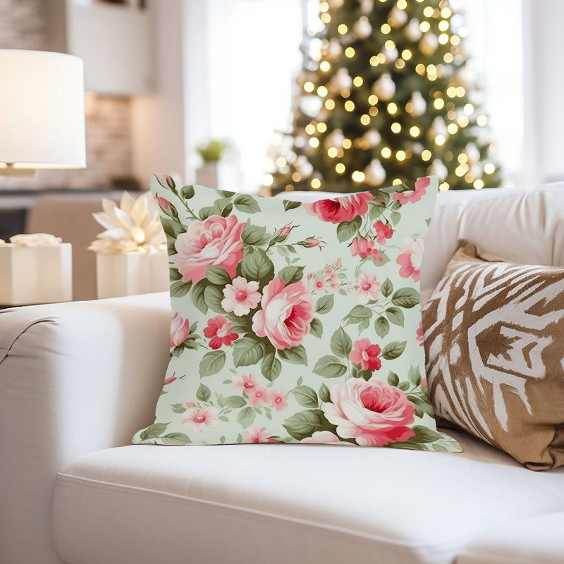  Floral Pillow Cover