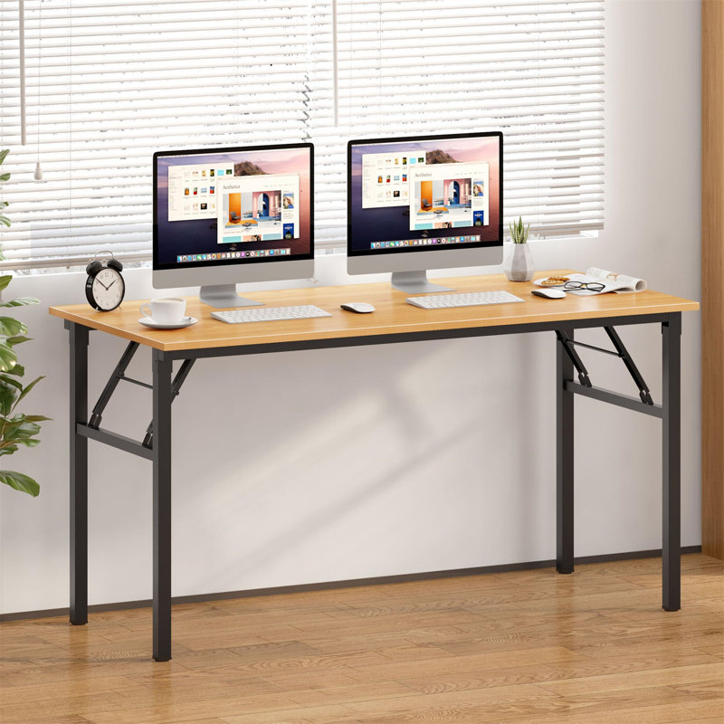 Aahliyah Computer Desk, Yellow/Black, 29.25" H x 47.24" W x 23.62" D